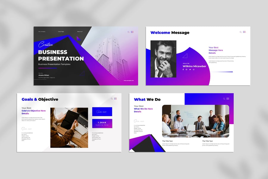 创意业务演示模板PPT模板-5 创意业务演示模板PPT模板-5