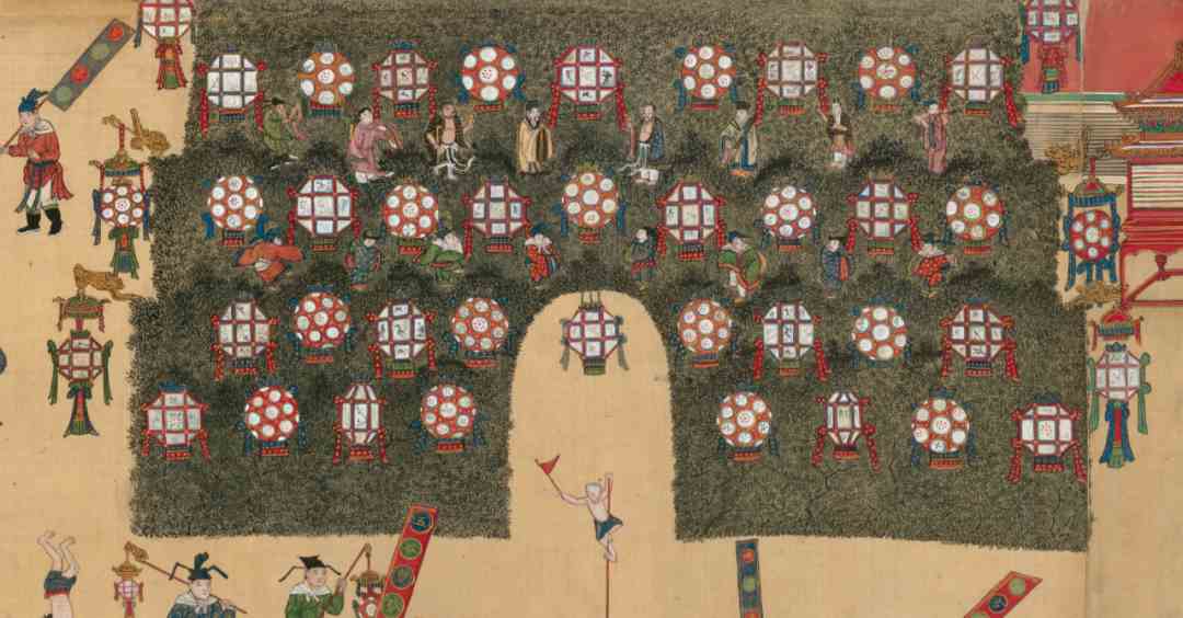 古画中的元宵：赏花灯、放烟花、观歌舞百戏-5