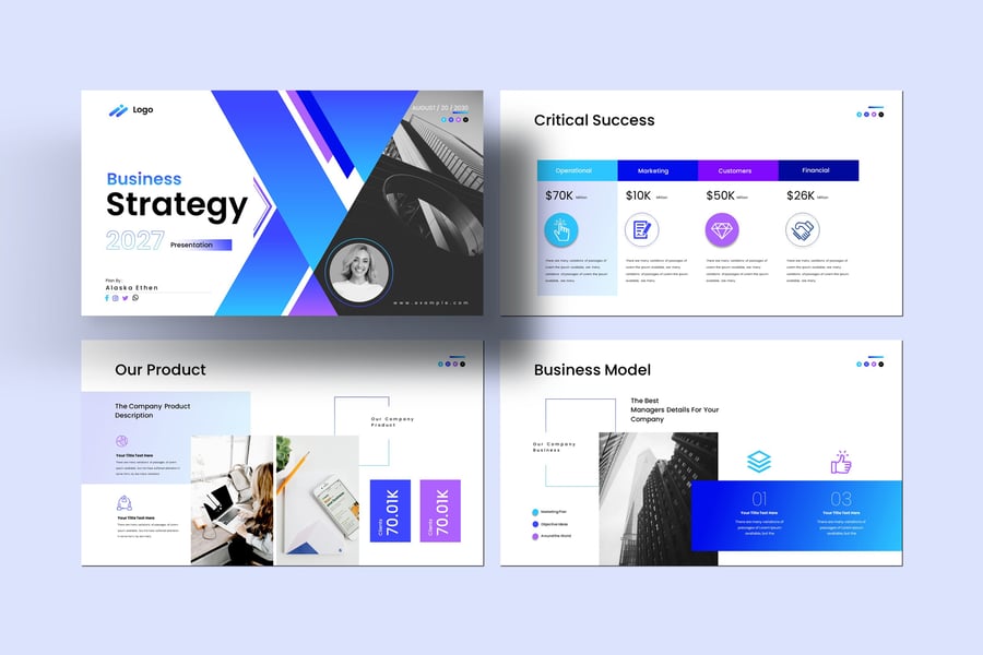 30个业务策略演示模板PPT模板素材-2 30个业务策略演示模板PPT模板素材-2