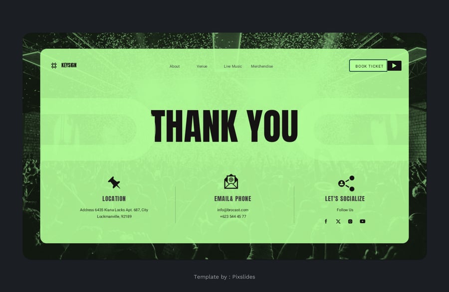 音乐和与活动主题PPT模板素材-2