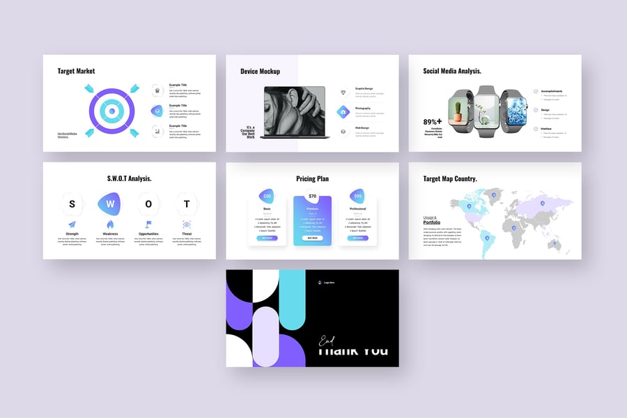 业务启动螺距甲板演示PPT模板-2