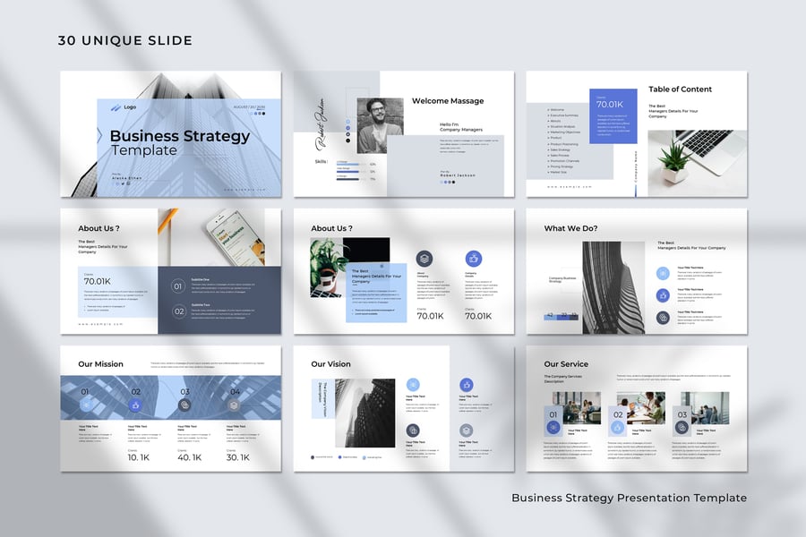 30个业务策略演示模板PPT素材包-2