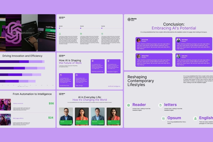 AI创业启动技术PPT模板素材包-3 AI创业启动技术PPT模板素材包-3