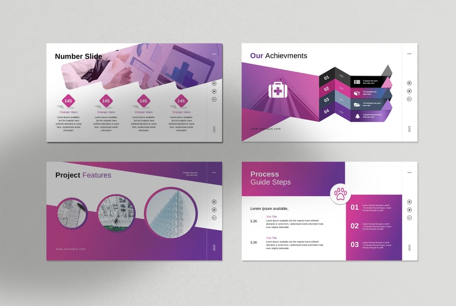 优雅的项目建议介绍PPT模板素材包-5