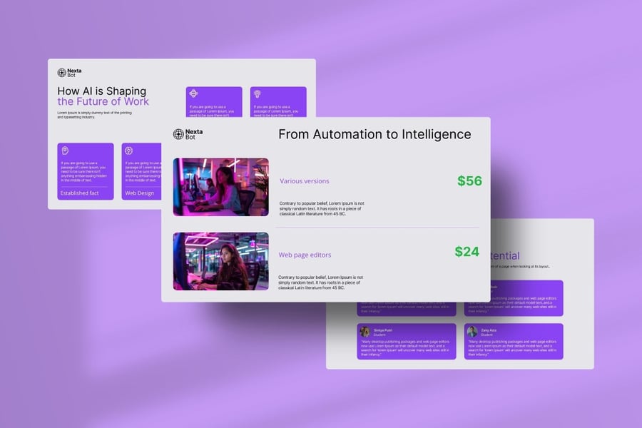 AI创业启动技术PPT模板素材包-4 AI创业启动技术PPT模板素材包-4