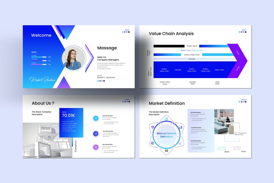 30个业务策略演示模板PPT模板素材-8 30个业务策略演示模板PPT模板素材-8