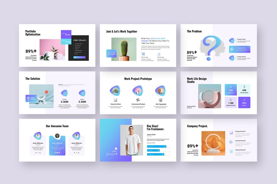 业务启动螺距甲板演示PPT模板-3