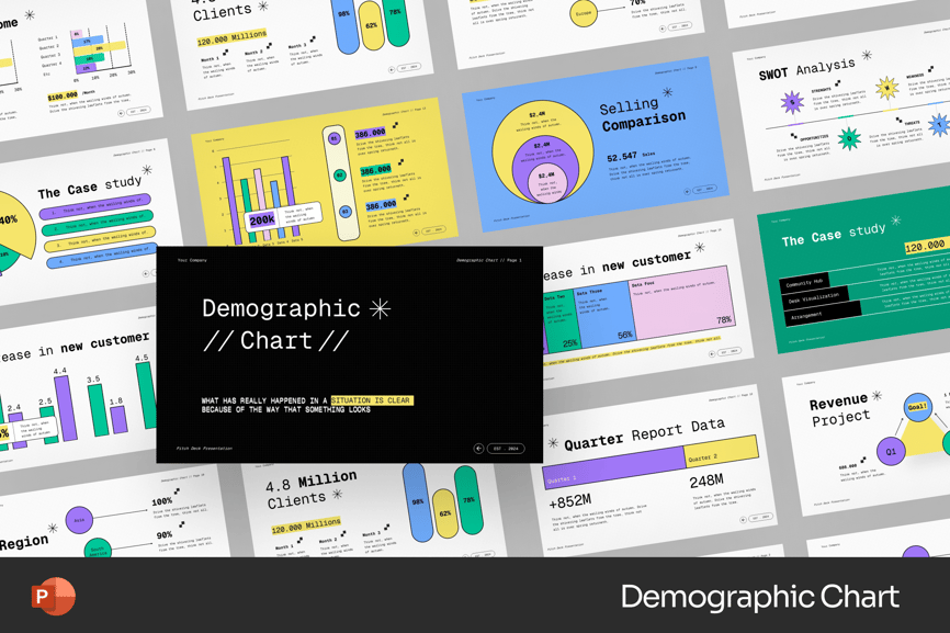 人口和数据统计图PPT模板素材包-1 人口和数据统计图PPT模板素材包-1