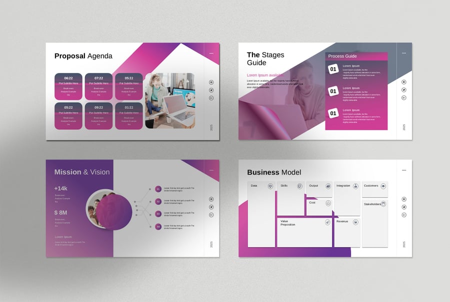 优雅的项目建议介绍PPT模板素材包-2