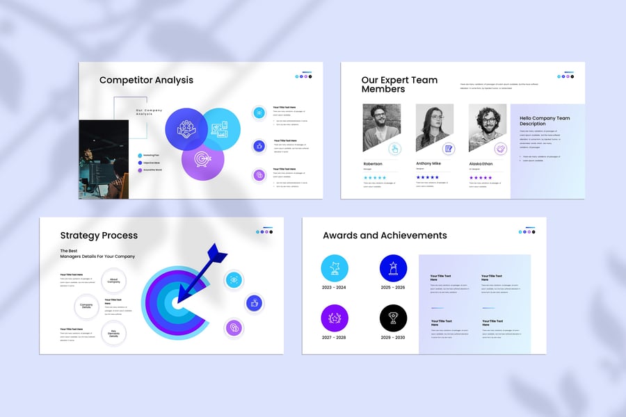 30个业务策略演示模板PPT模板素材-4 30个业务策略演示模板PPT模板素材-4