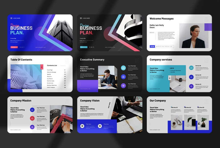 业务计划演示模板PPT模板 (PPTX)-5